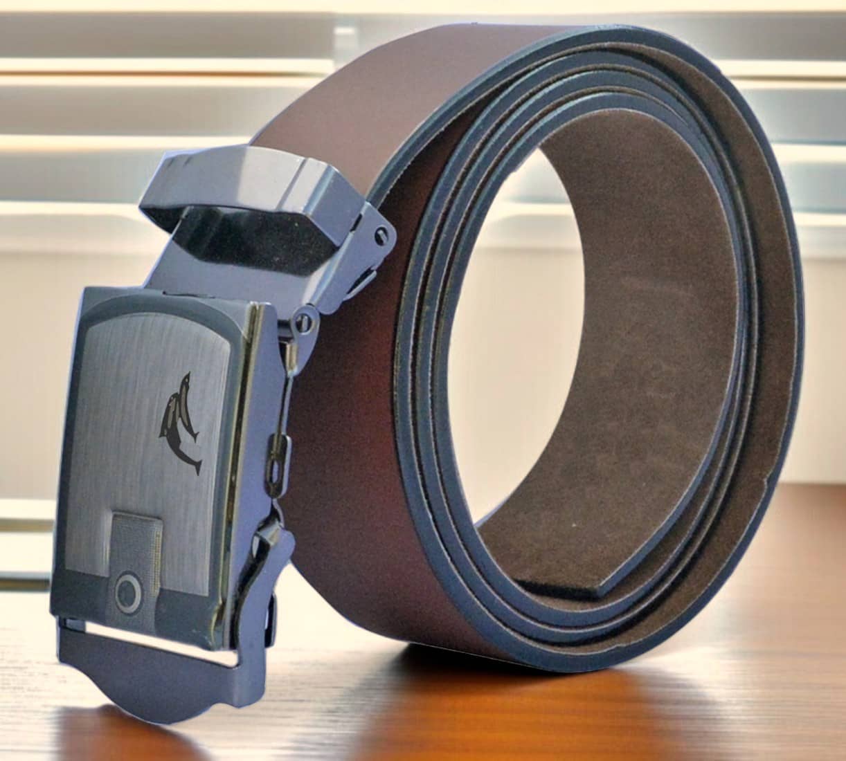 SUNSHOPPING - Brown Synthetic Men's Formal Belt ( Pack of 1 )