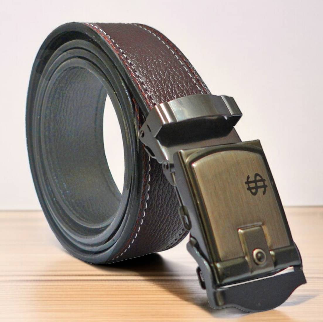SUNSHOPPING - Brown Synthetic Men's Formal Belt ( Pack of 1 ) SUNSHOPPING - Brown Synthetic Men's Formal Belt ( Pack of 1 )