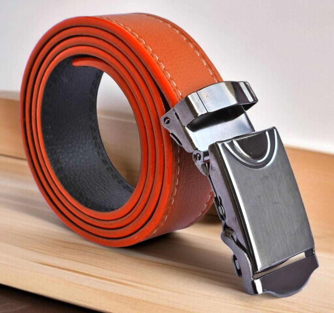 SUNSHOPPING - Tan Synthetic Men's Formal Belt ( Pack of 1 ) SUNSHOPPING - Tan Synthetic Men's Formal Belt ( Pack of 1 )