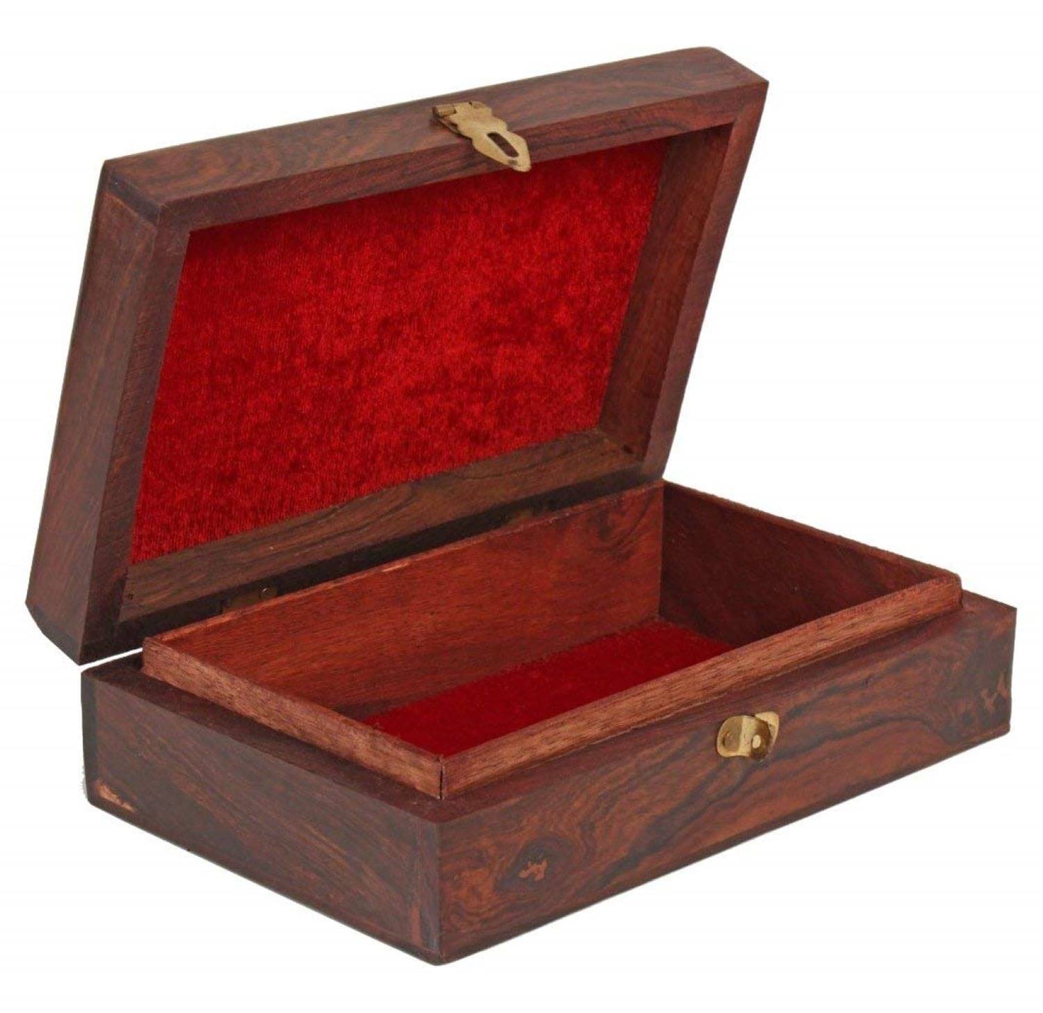     			SWH Wooden Brown Multi-Purpose Container ( Set of 1 )