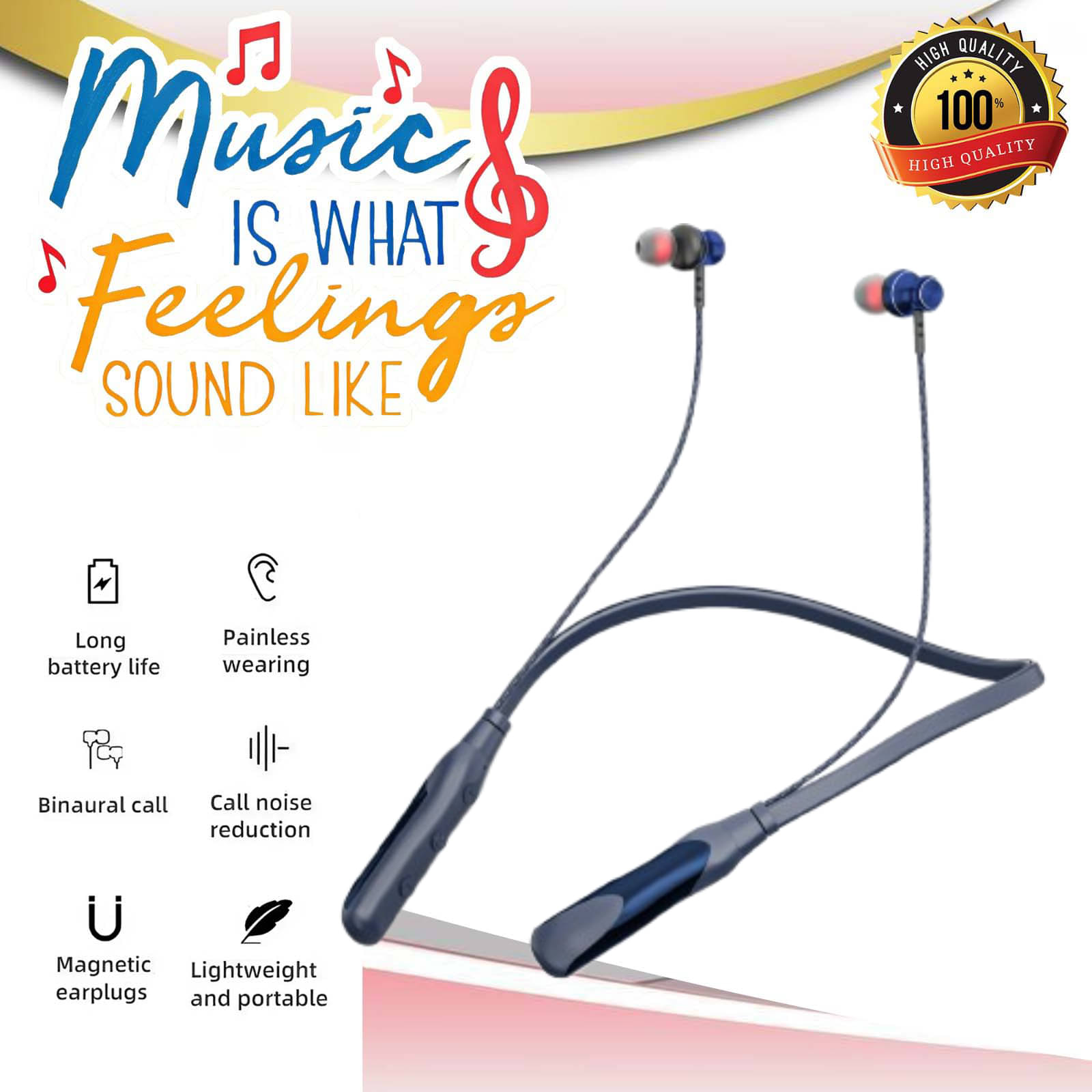     			Shop To Shop In-the-ear Bluetooth Headset with Upto 18h Talktime Deep Bass - Blue
