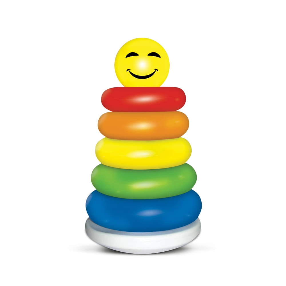     			Stacking Ring Game for Kids Girls and  Boys (Multicolor) Pack of 1 (Small Size)  (Multicolor)