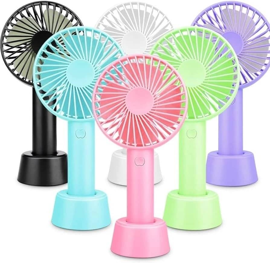     			TGS - Mini Handheld Fan, 3 Speed modes USB Fan, Rechargeable Fan  (Multicolor, Color as per available)