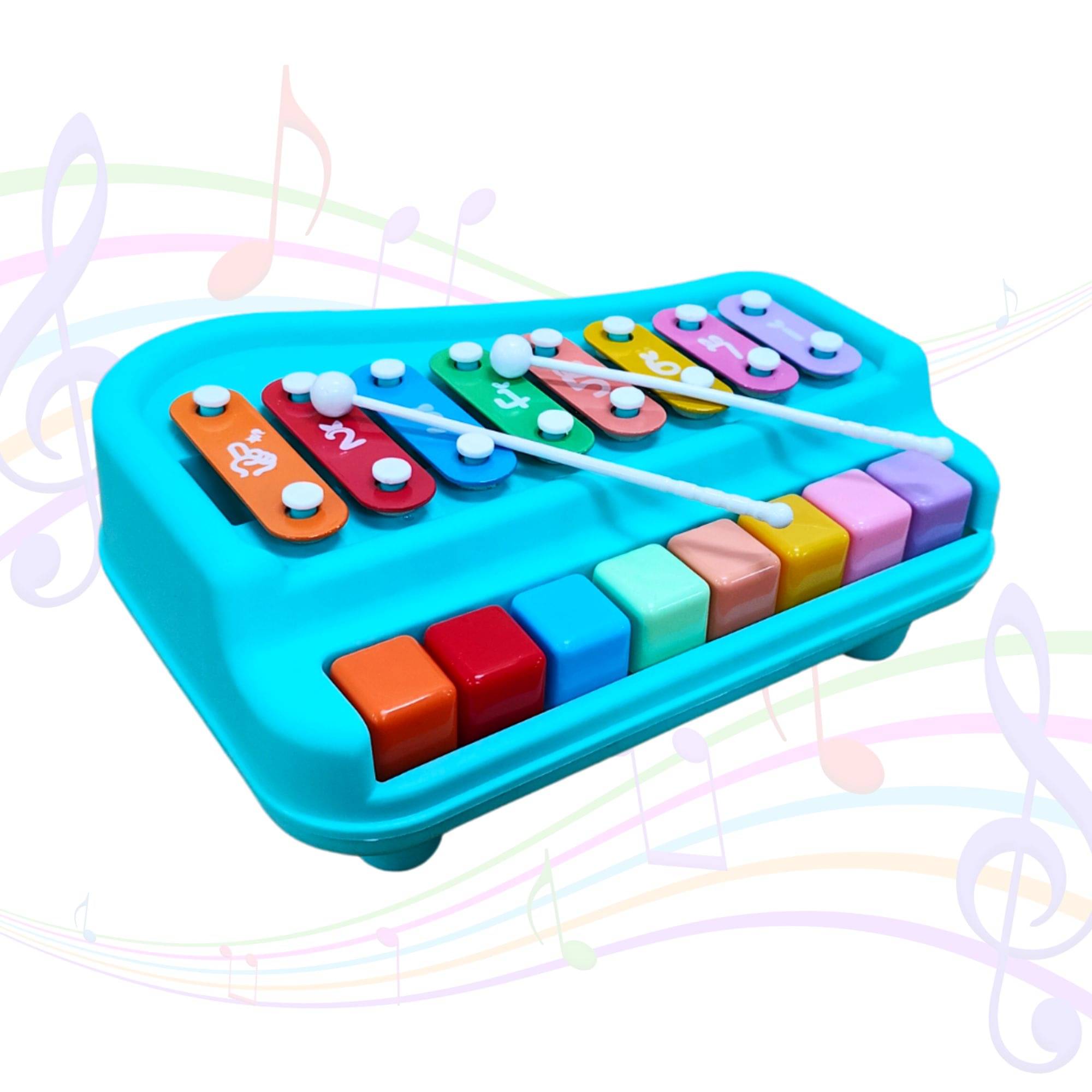     			TOY DEKHO Large Xylophone Musical Instrument 2 in 1 Piano and Xylophone Toy with Colorful Keys and Mallets | Educational Musical Toy for Toddlers, Babies, Boys, and Girls
