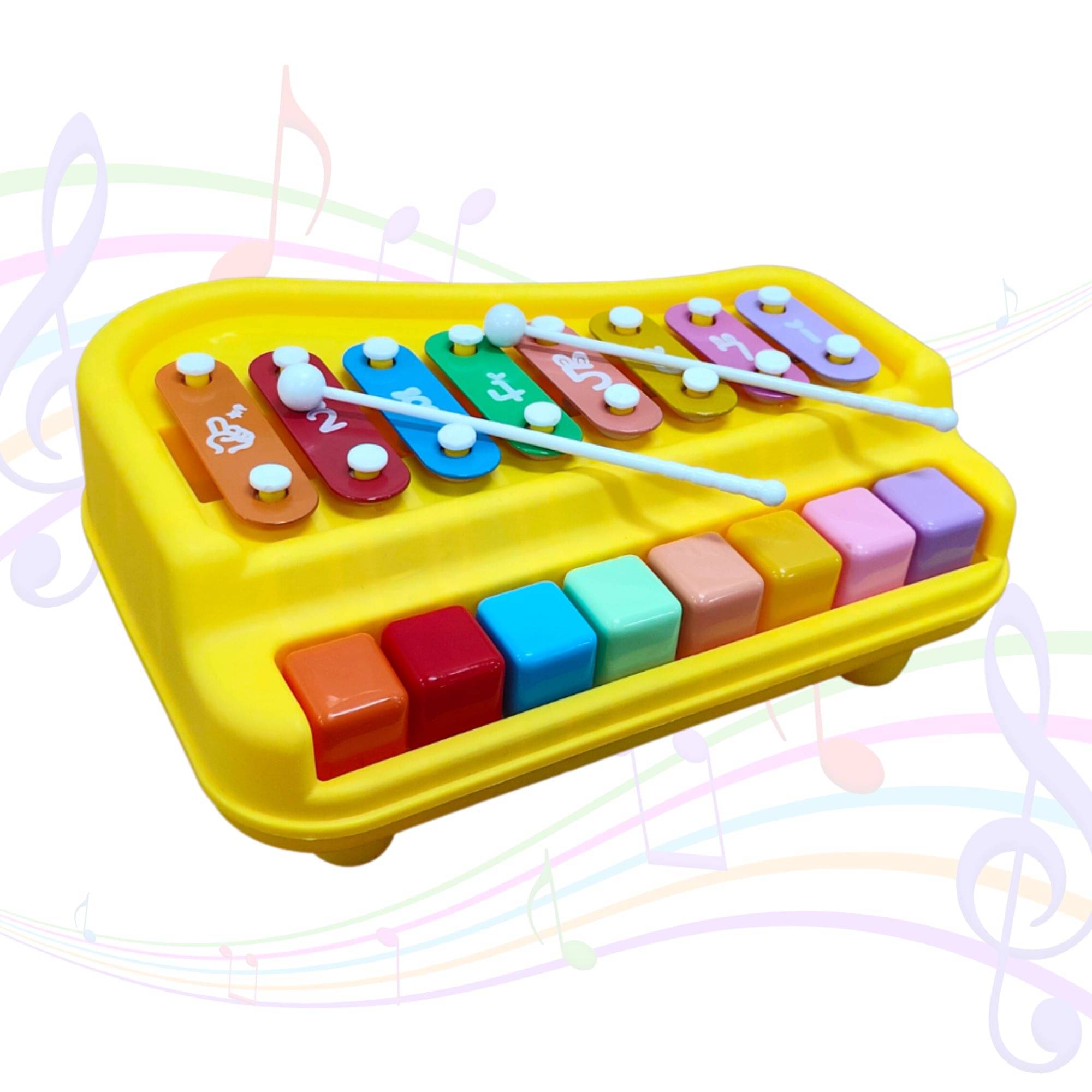     			TOY DEKHO Large Xylophone Musical Instrument 2 in 1 Piano and Xylophone Toy with Colorful Keys and Mallets | Educational Musical Toy for Toddlers, Babies, Boys, and Girls