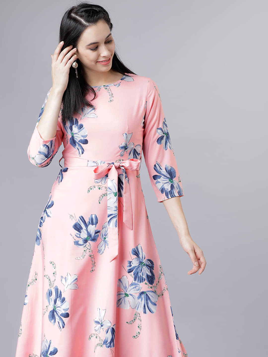 Tokyo Talkies Women Polyester Printed Fit & Flare Dress ( Multicolor ) Tokyo Talkies Women Polyester Printed Fit & Flare Dress ( Multicolor )