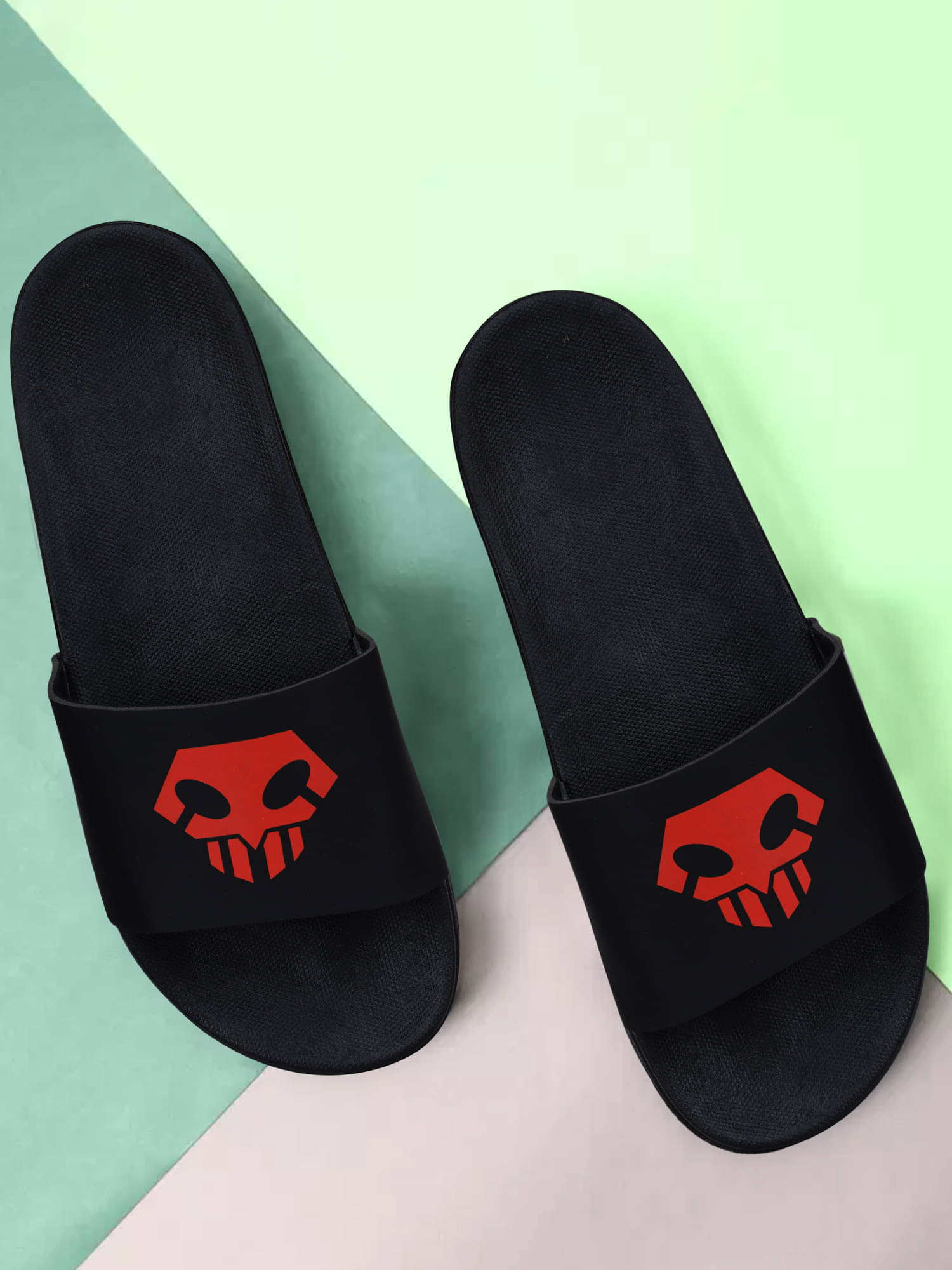     			Tzen Red Men's Slide Flip Flop