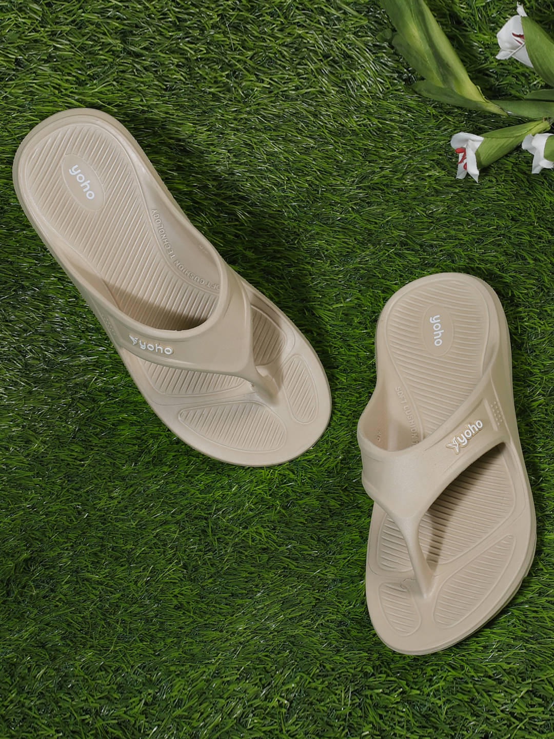    			Yoho Beige Men's Daily Slipper