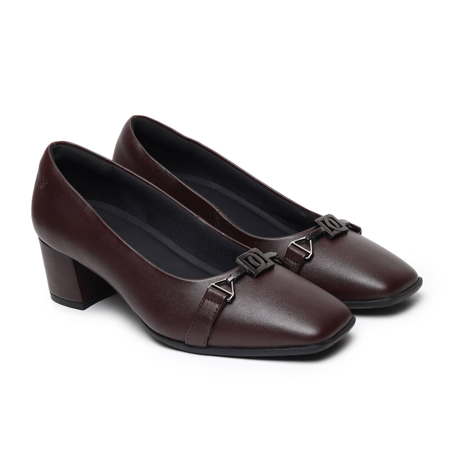     			Yoho Brown Women's Pumps Heels