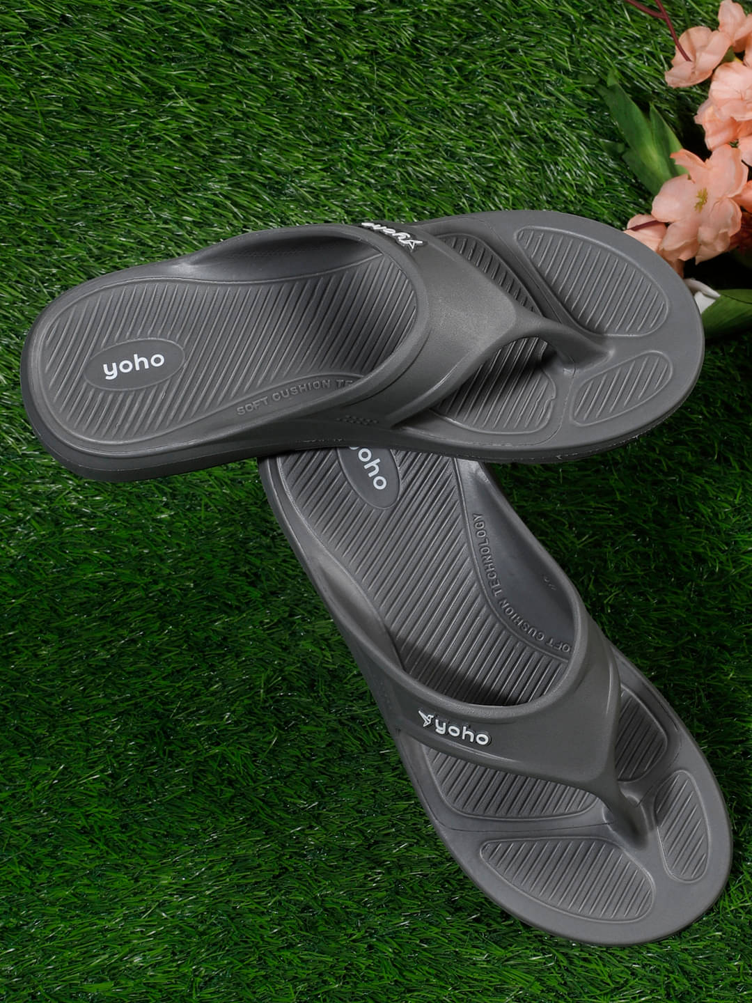     			Yoho Grey Men's Daily Slipper