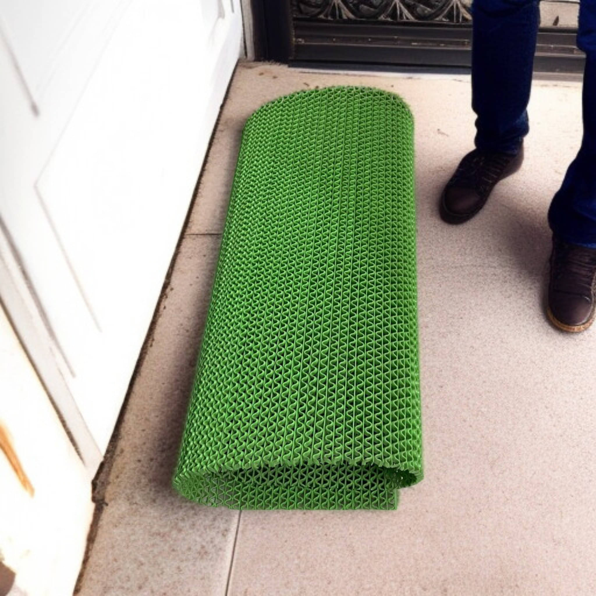 mopak decor Set of 1 Anti-skid Rubber Door Mat ( 60 X 45 cm ) Green mopak decor Set of 1 Anti-skid Rubber Door Mat ( 60 X 45 cm ) Green