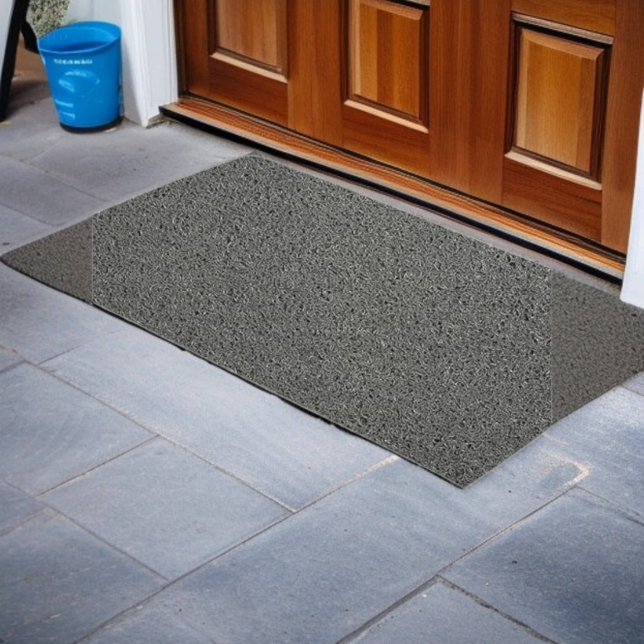 mopak decor Set of 1 Anti-skid Rubber Door Mat ( 60 X 45 cm ) Gray mopak decor Set of 1 Anti-skid Rubber Door Mat ( 60 X 45 cm ) Gray