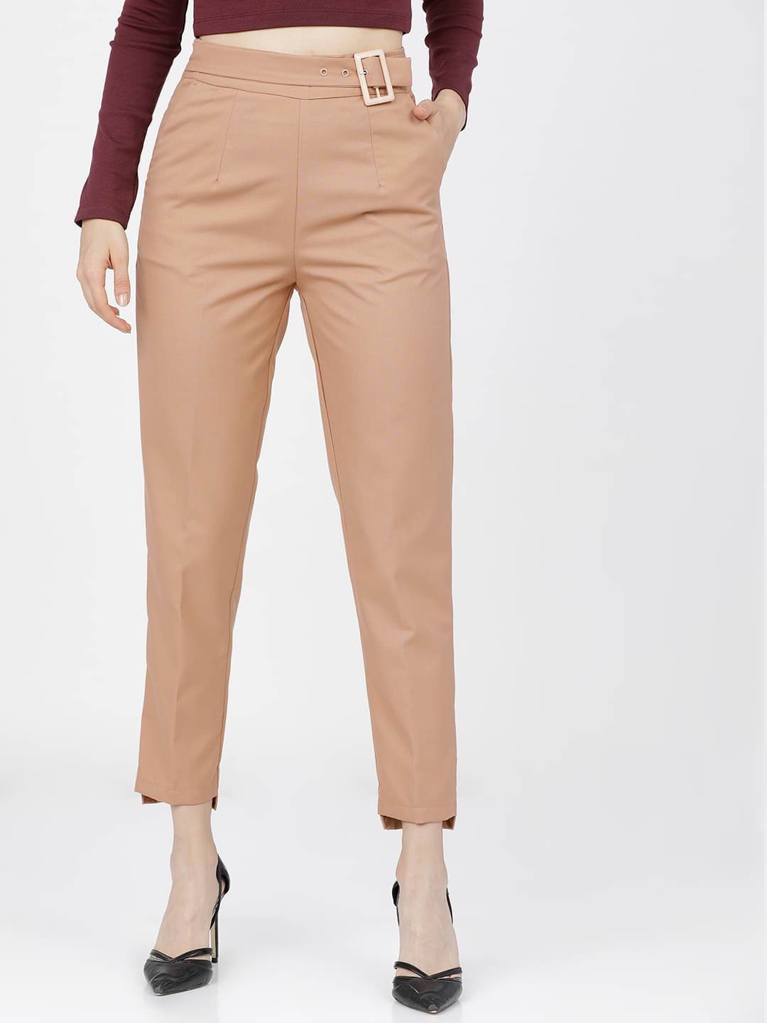     			Tokyo Talkies Pack of 1 Viscose Tapered Women's Casual Pants ( Multicolor )