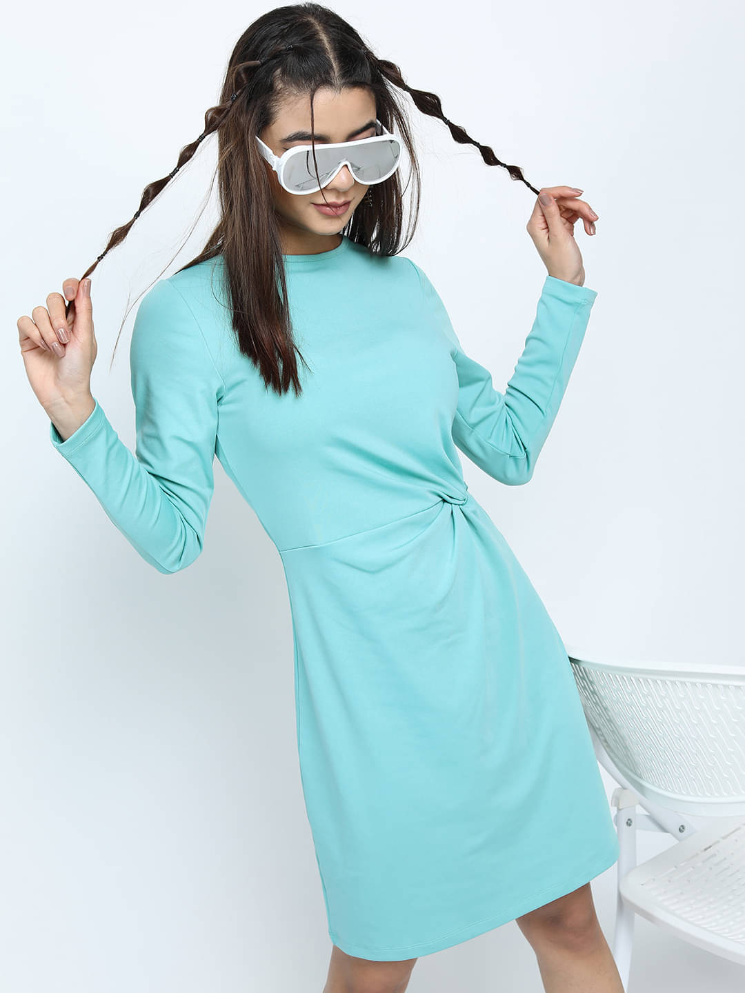     			Tokyo Talkies Women Polyester Blend Solid Bodycon Dress ( Multicolor )
