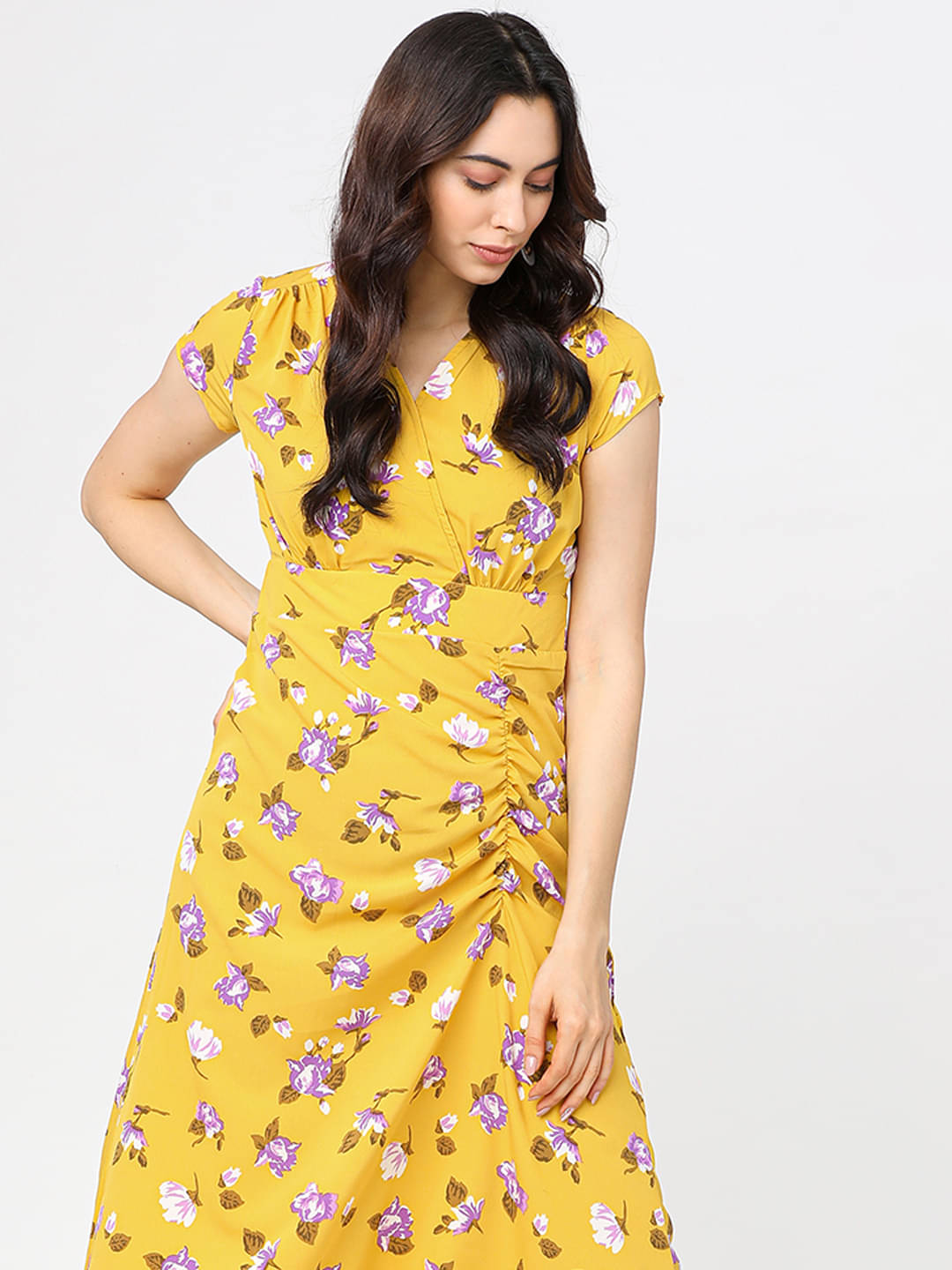     			Tokyo Talkies Women Polyester Printed A-line Dress ( Multicolor )