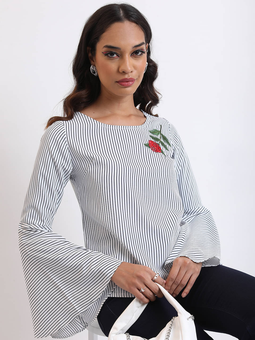     			Tokyo Talkies Women's Polyester Regular Top ( Multicolor )