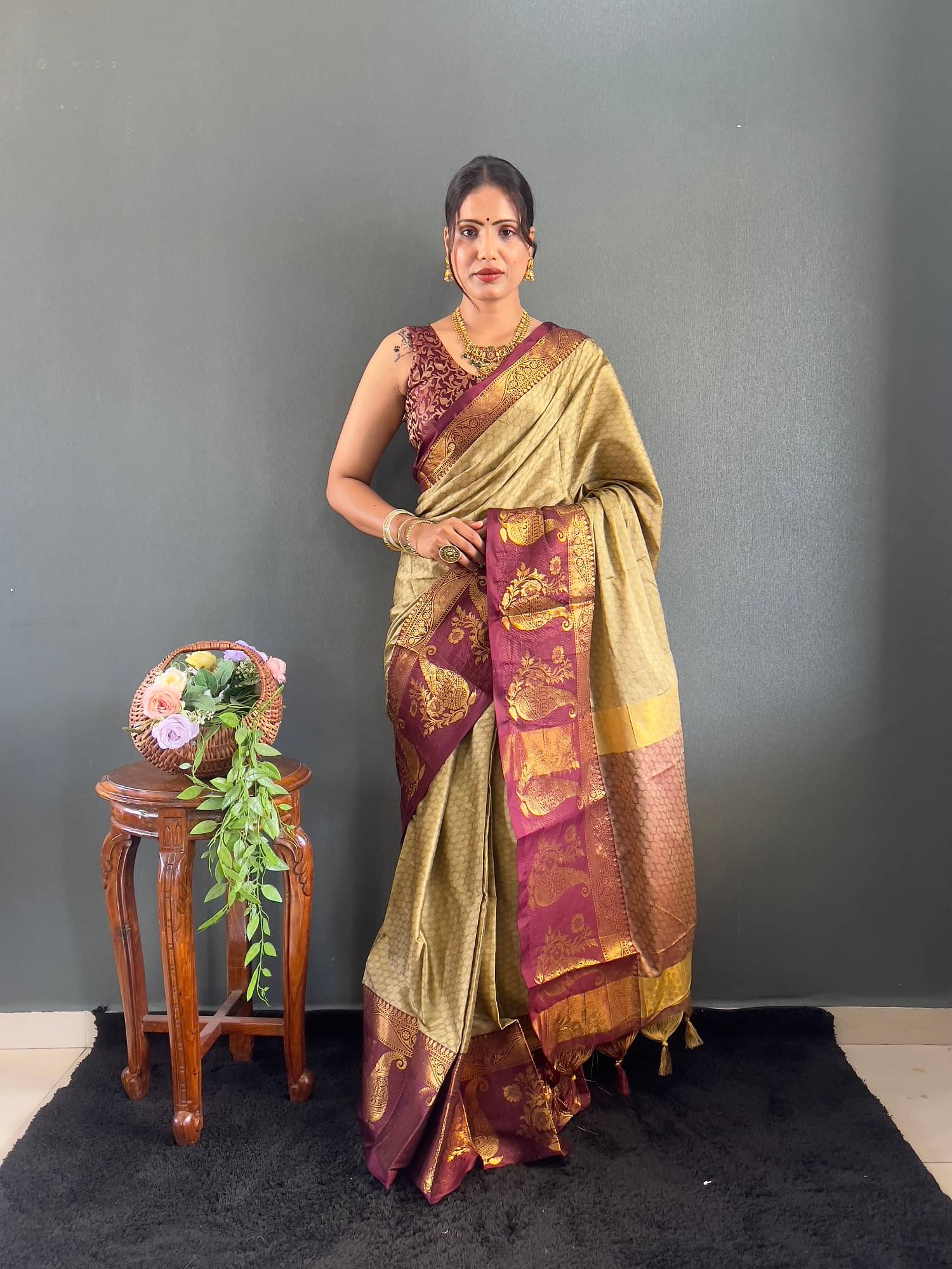 A TO Z CART Silk Woven Saree With Unstitched Blouse Piece ( Multicolor ) A TO Z CART Silk Woven Saree With Unstitched Blouse Piece ( Multicolor )