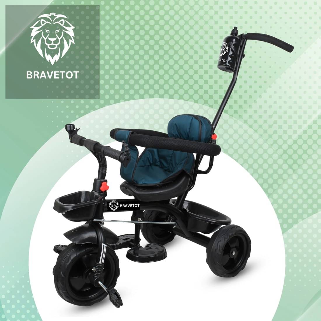     			BRAVETOT Kids Tricycle for Ride with Safety
