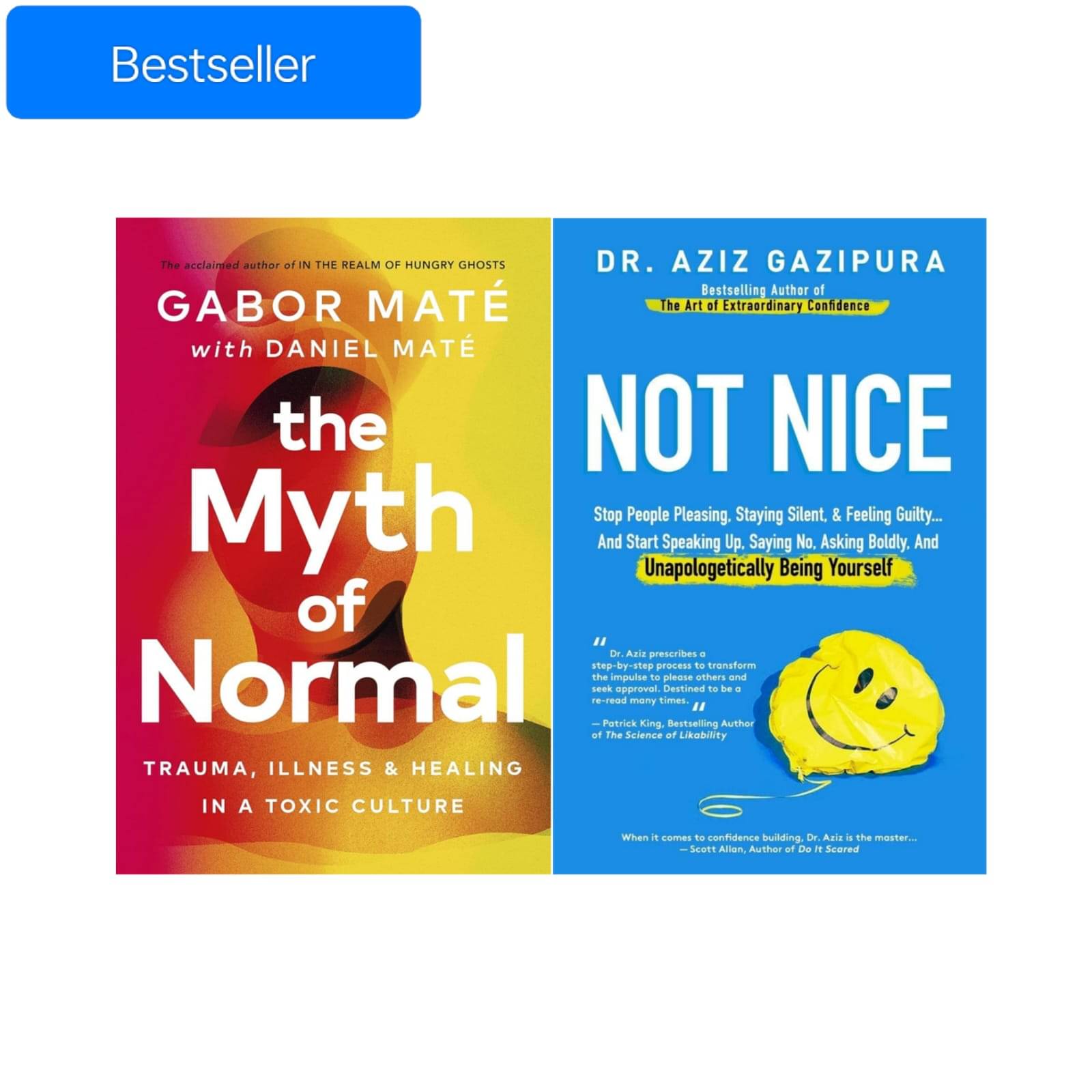     			Bestselling Books The Myth of Normal & Not Nice By Dr. Aziz Gazipura