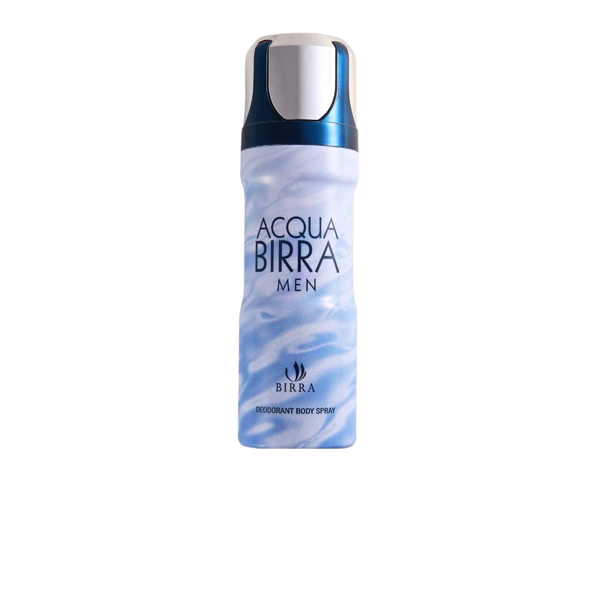 Birra BIRRA Acqua Men Deodorant Spray- 200ml Deodorant Spray for Men 200 ml ( Pack of 1 ) Birra BIRRA Acqua Men Deodorant Spray- 200ml Deodorant Spray for Men 200 ml ( Pack of 1 )