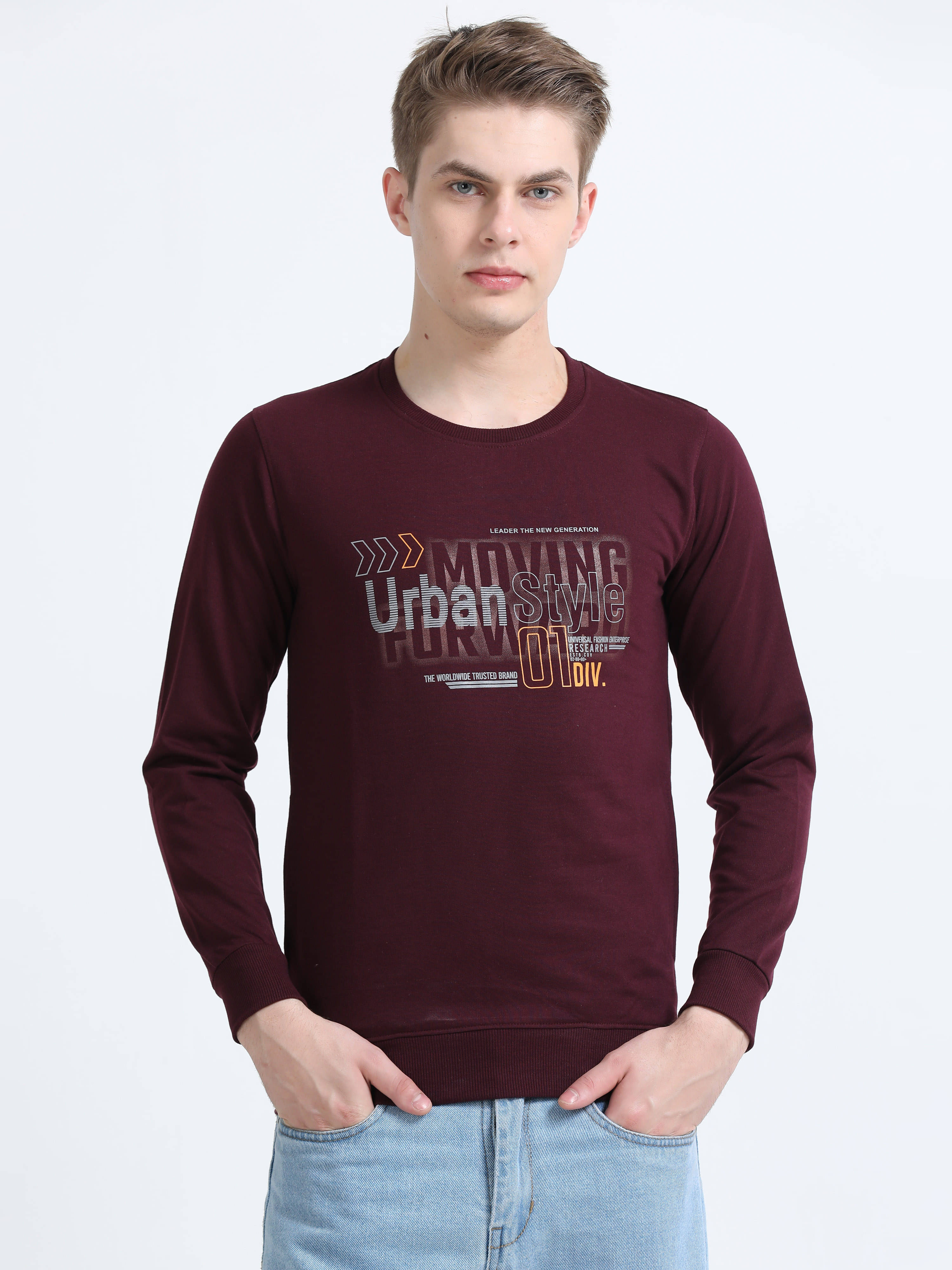 Cool Colors Cotton Round Neck Men's Sweatshirt - Multicolor ( Pack of 1 ) Cool Colors Cotton Round Neck Men's Sweatshirt - Multicolor ( Pack of 1 )