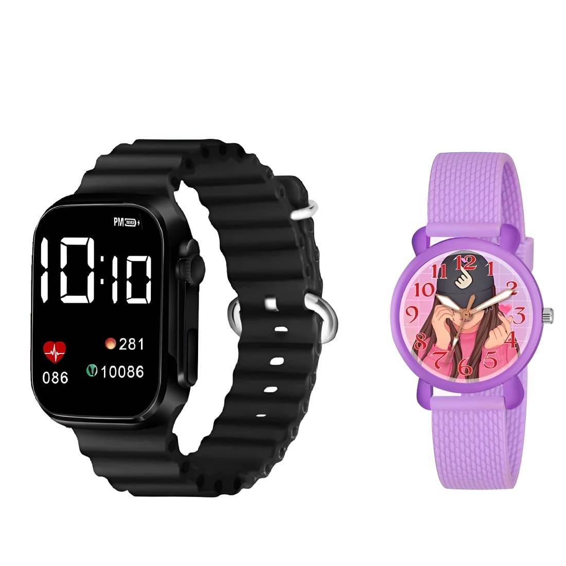     			Cosmic Multicolor Dial Analog-Digital Girls Watch ( Pack Of 2 )