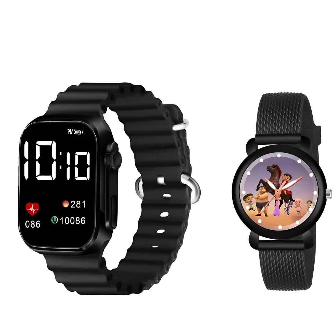 DECLASSE Black Dial Analog-Digital Boys Watch ( Pack Of 2 ) DECLASSE Black Dial Analog-Digital Boys Watch ( Pack Of 2 )