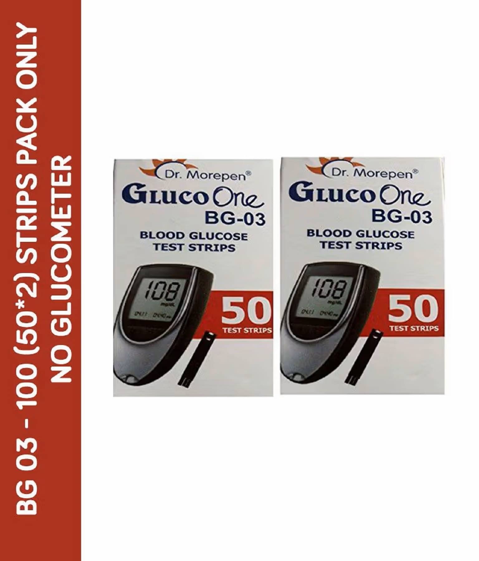 DR MOREPEN BG 03 1 100 Test Strips DR MOREPEN BG 03 1 100 Test Strips
