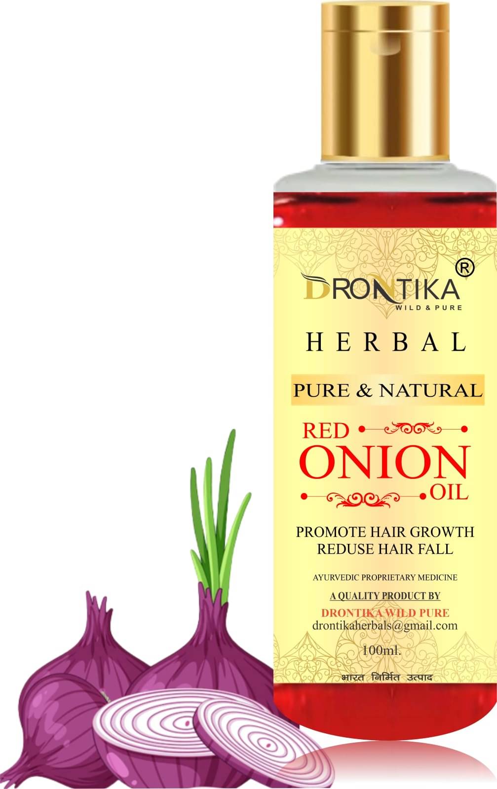     			DRONTIKA Anti Dandruff Onion Oil 100 ml ( Pack of 1 )