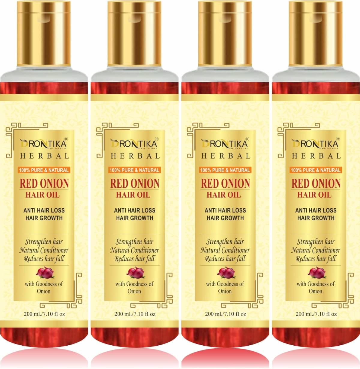     			DRONTIKA Anti Dandruff Onion Oil 800 ml ( Pack of 4 )