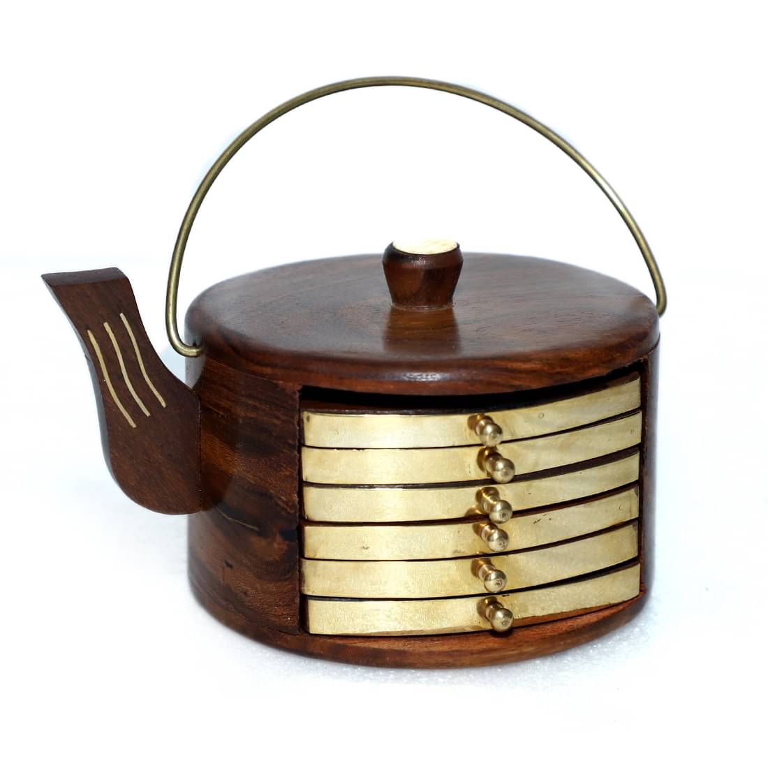     			Doon Furniture House Set of 7 Wood Coaster