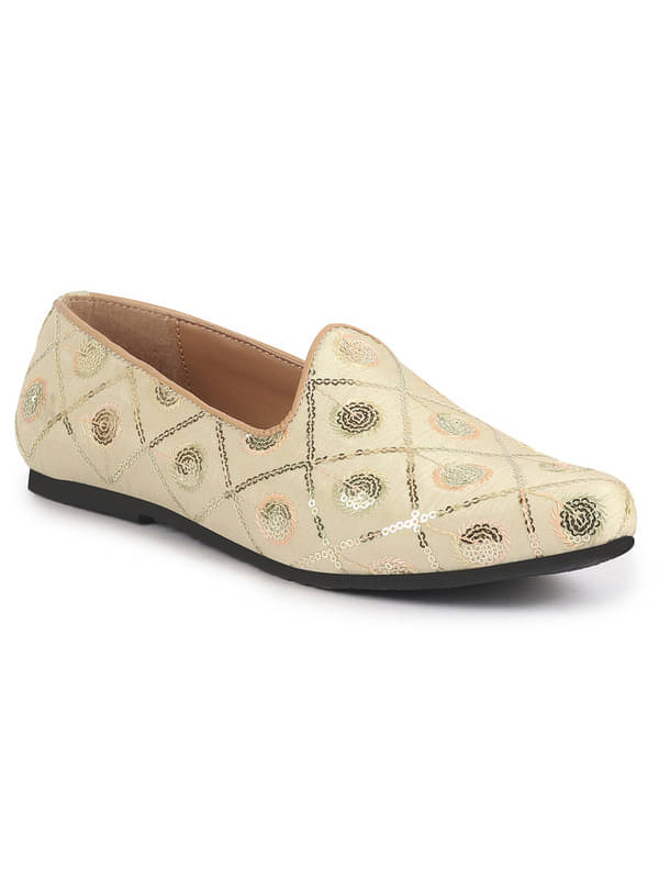 FAUSTO Cream Traditional Sequin Ethnic Slip On Juttis and Mojaris for Wedding|9 Colors|1-14UK Small Plus Sizes|Traditional Kurtas & Sherwani Shoe FAUSTO Cream Traditional Sequin Ethnic Slip On Juttis and Mojaris for Wedding|9 Colors|1-14UK Small Plus Sizes|Traditional Kurtas & Sherwani Shoe