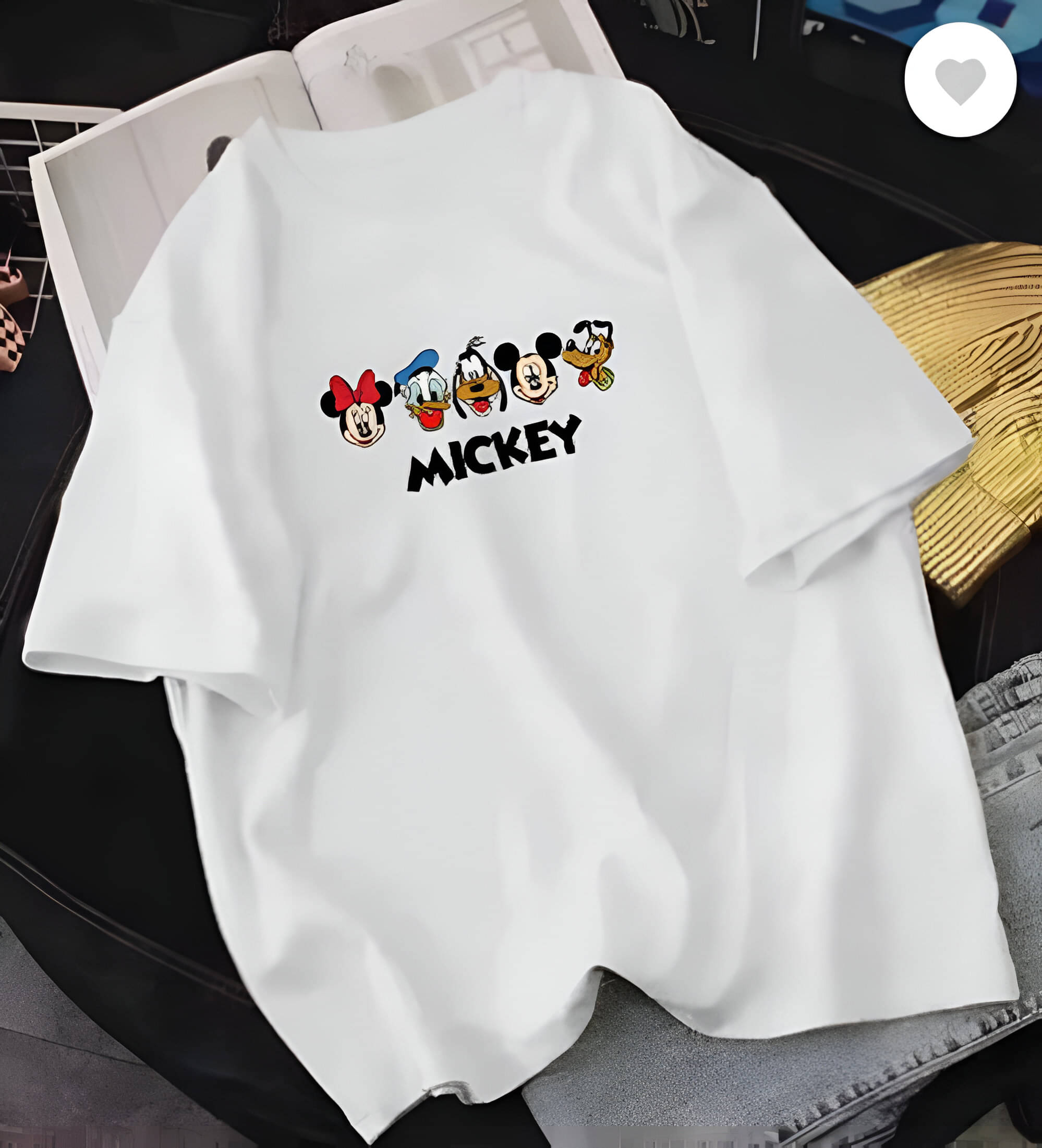     			GARBFEB Men Cotton Regular Fit Printed T-Shirt ( White )