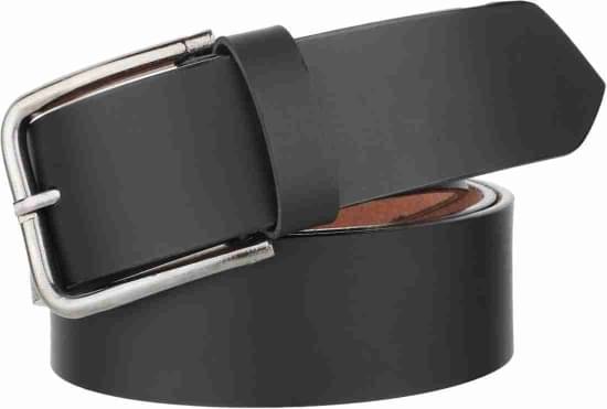 JDL - Black 100% Leather Men's Casual Belt ( Pack of 1 ) JDL - Black 100% Leather Men's Casual Belt ( Pack of 1 )