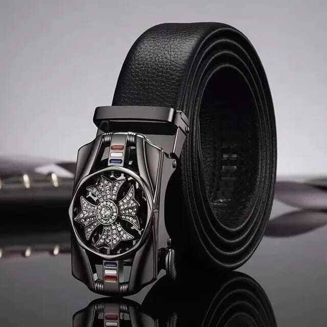 JDL - Black PU Men's Casual Belt ( Pack of 1 )     			JDL - Black PU Men's Casual Belt ( Pack of 1 )