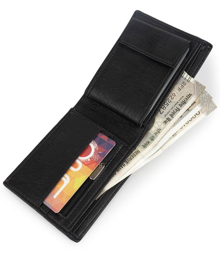     			JDL PU Solid Men's Regular Wallet With 9 Slots For Card ( Black , Pack of 1 )