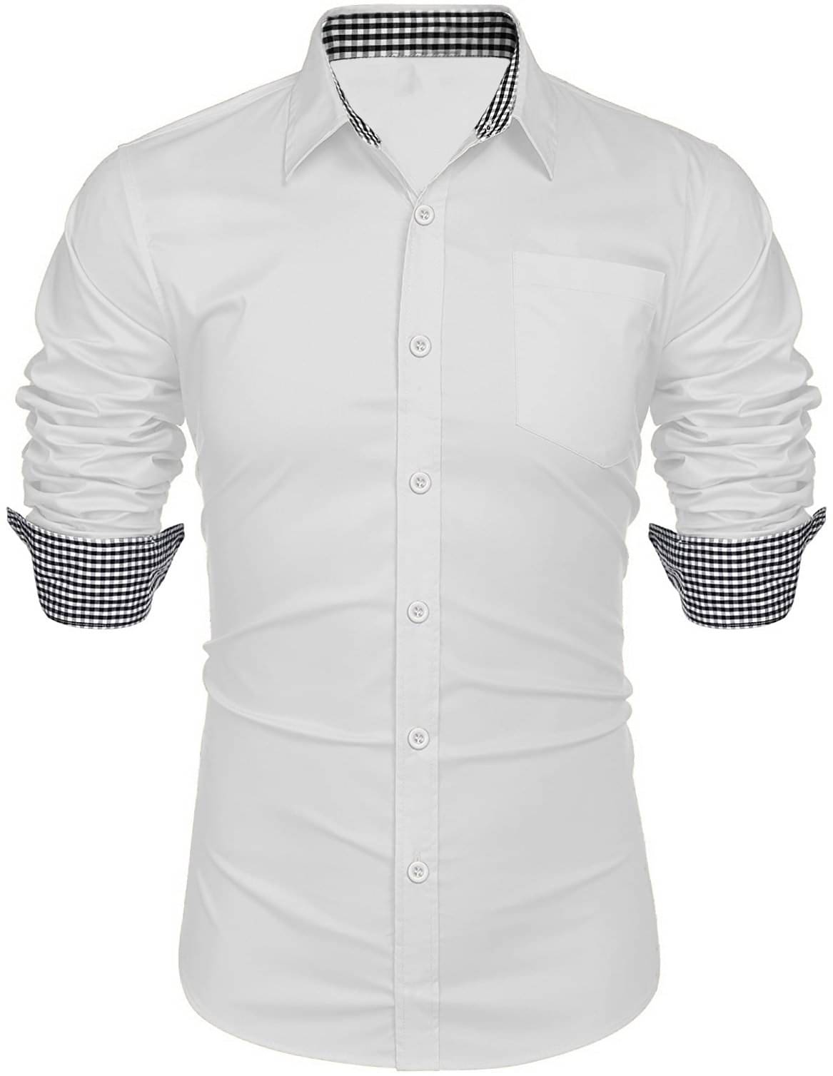 KAKIDO Cotton Blend Regular Fit Solids Full Sleeves Men's Casual Shirt - White ( Pack of 1 ) KAKIDO Cotton Blend Regular Fit Solids Full Sleeves Men's Casual Shirt - White ( Pack of 1 )