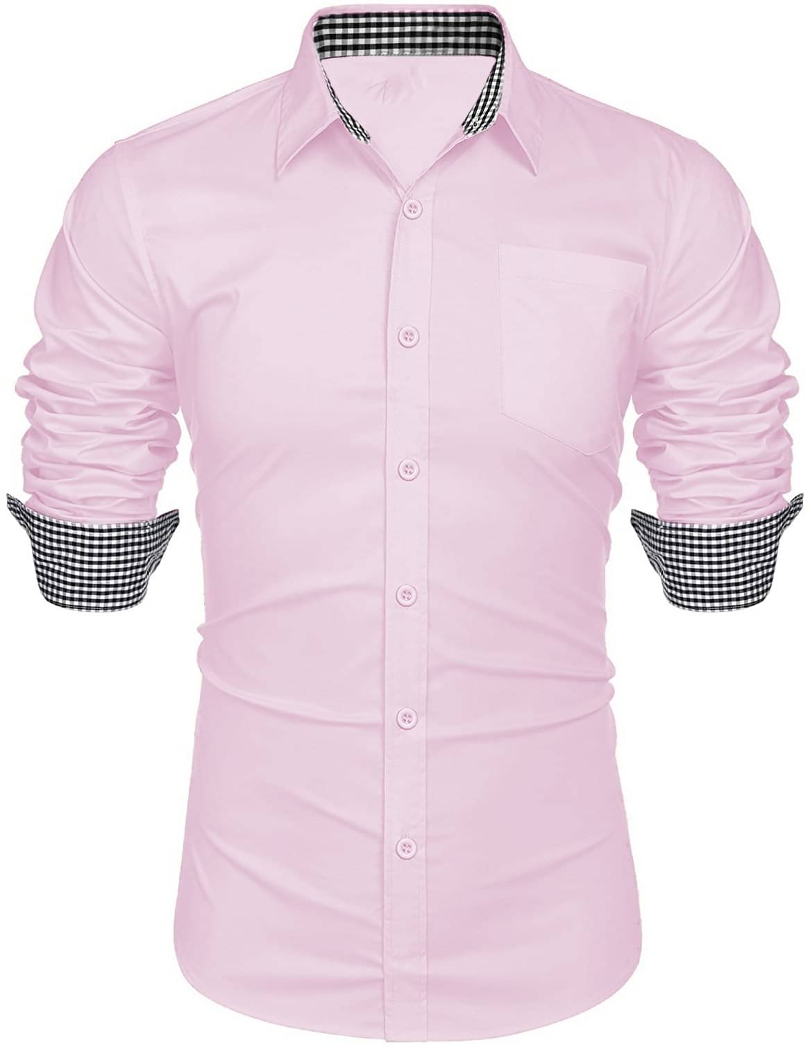 KAKIDO Cotton Blend Regular Fit Solids Full Sleeves Men's Casual Shirt - Pink ( Pack of 1 ) KAKIDO Cotton Blend Regular Fit Solids Full Sleeves Men's Casual Shirt - Pink ( Pack of 1 )