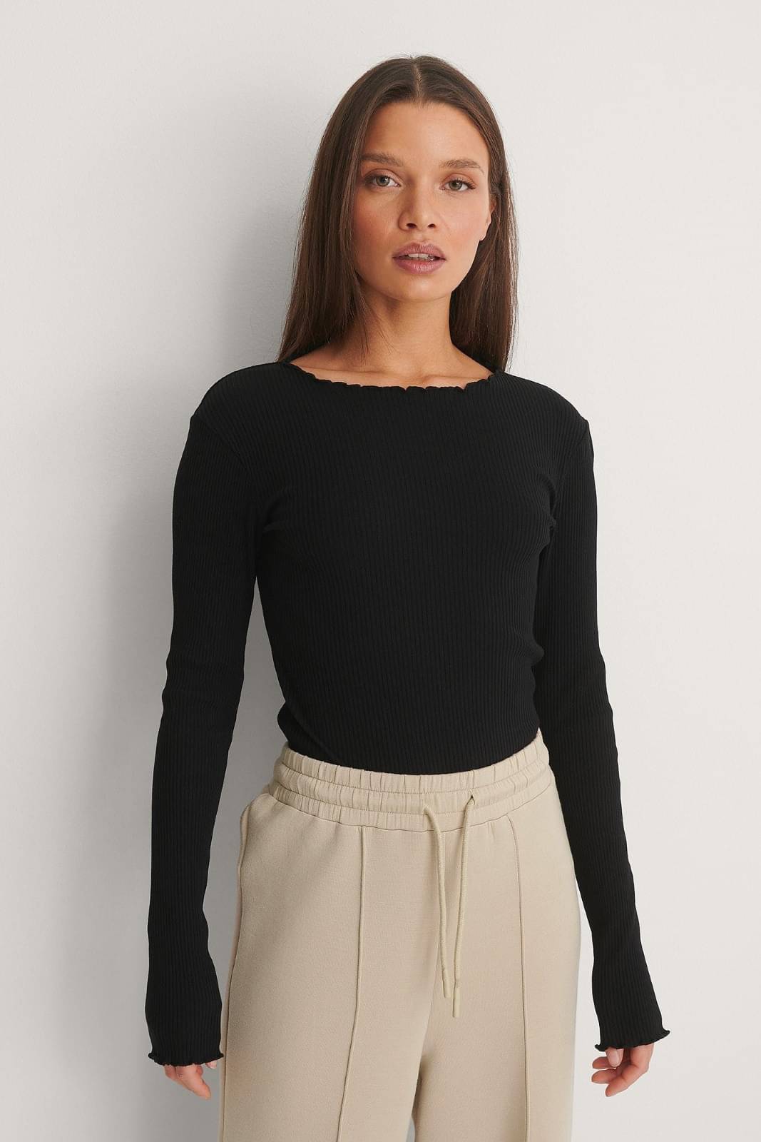     			Redamancii Women's Cotton Blend Regular Top ( Black )