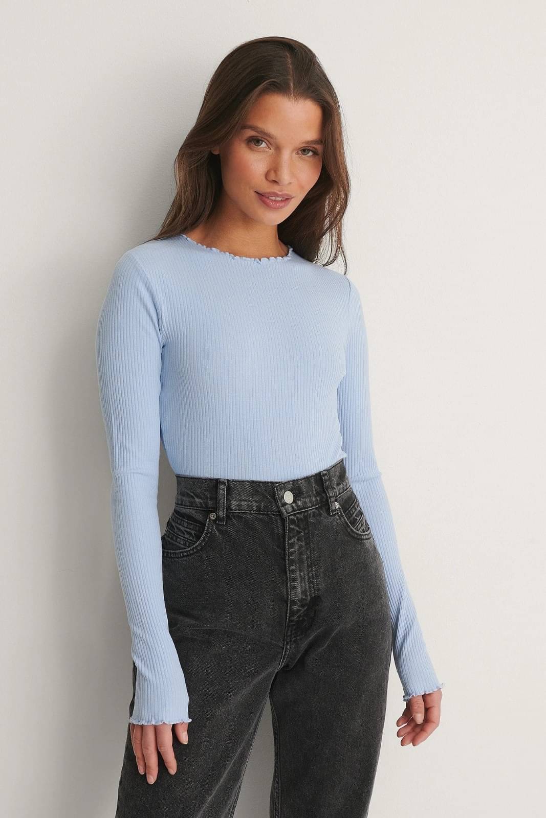Redamancii Women's Cotton Blend Regular Top ( Blue ) Redamancii Women's Cotton Blend Regular Top ( Blue )