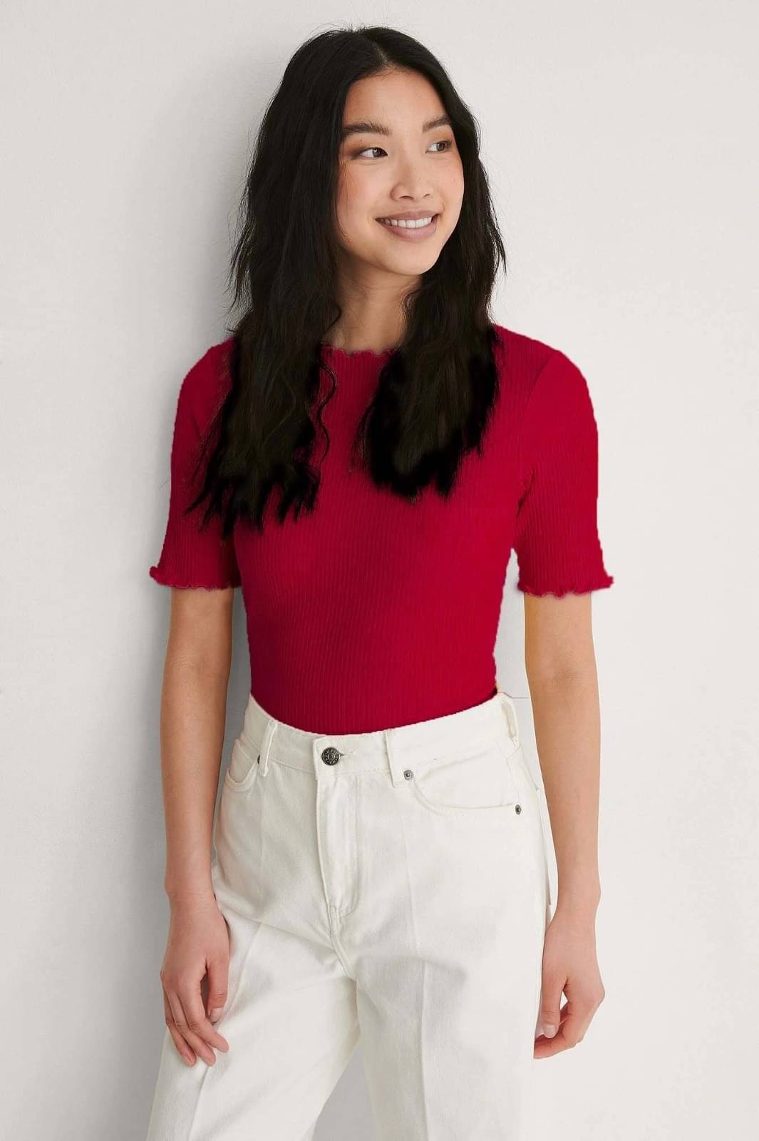 Redamancii Women's Cotton Blend Regular Top ( Maroon ) Redamancii Women's Cotton Blend Regular Top ( Maroon )