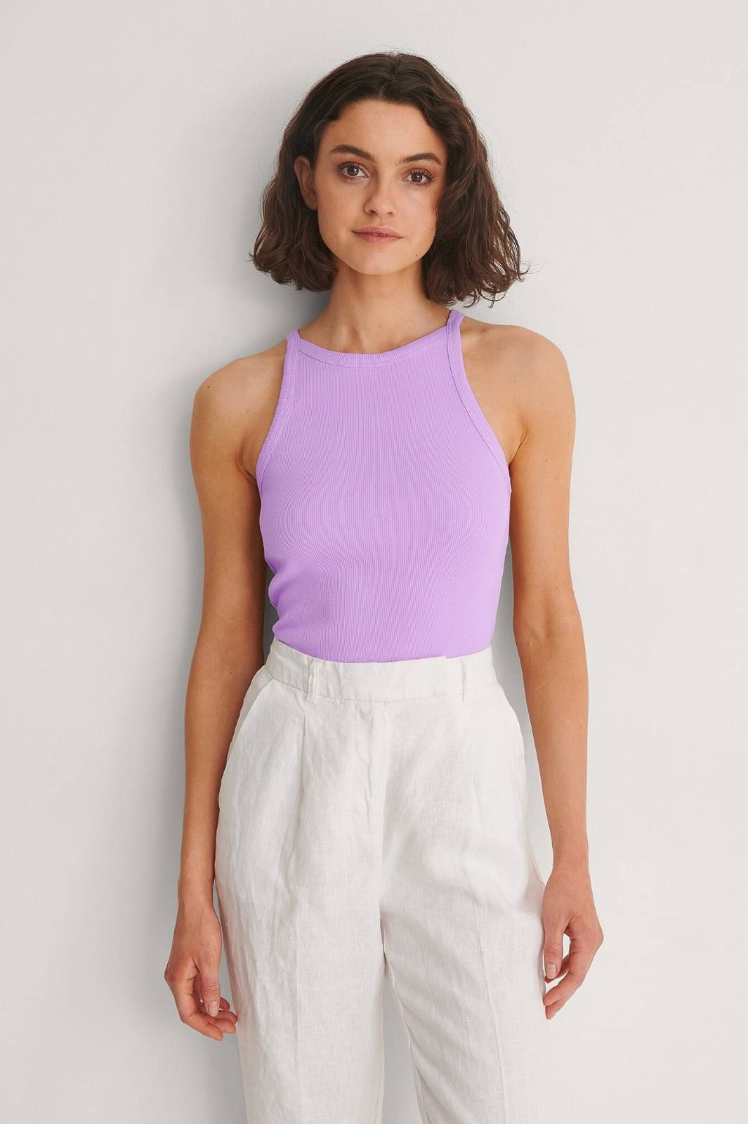 Redamancii Women's Cotton Blend Tank Top ( Purple ) Redamancii Women's Cotton Blend Tank Top ( Purple )