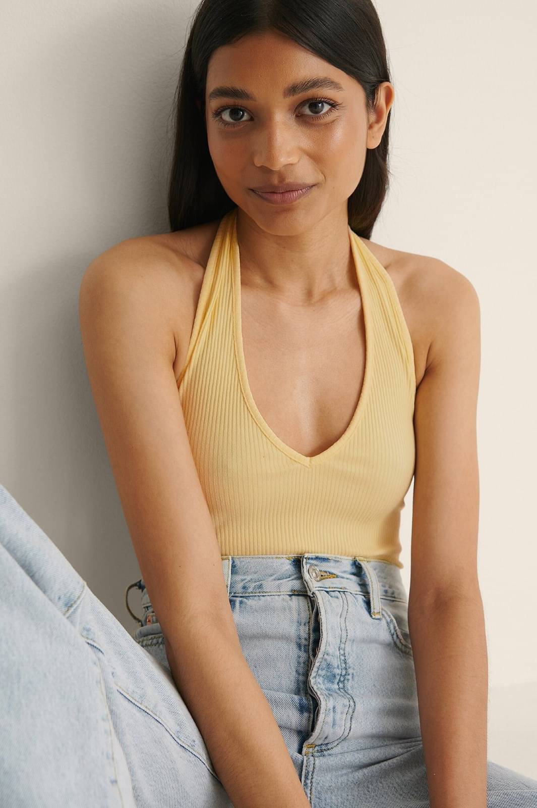     			Redamancii Women's Cotton Blend Tank Top ( Beige )