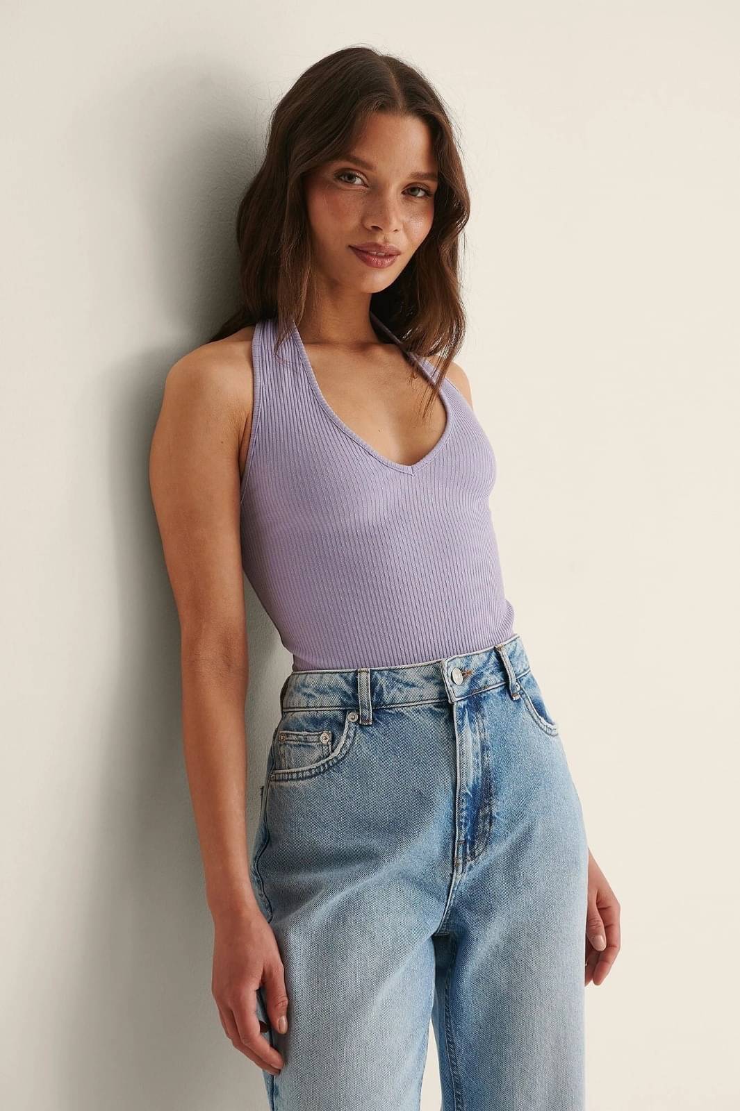     			Redamancii Women's Cotton Blend Tank Top ( Purple )