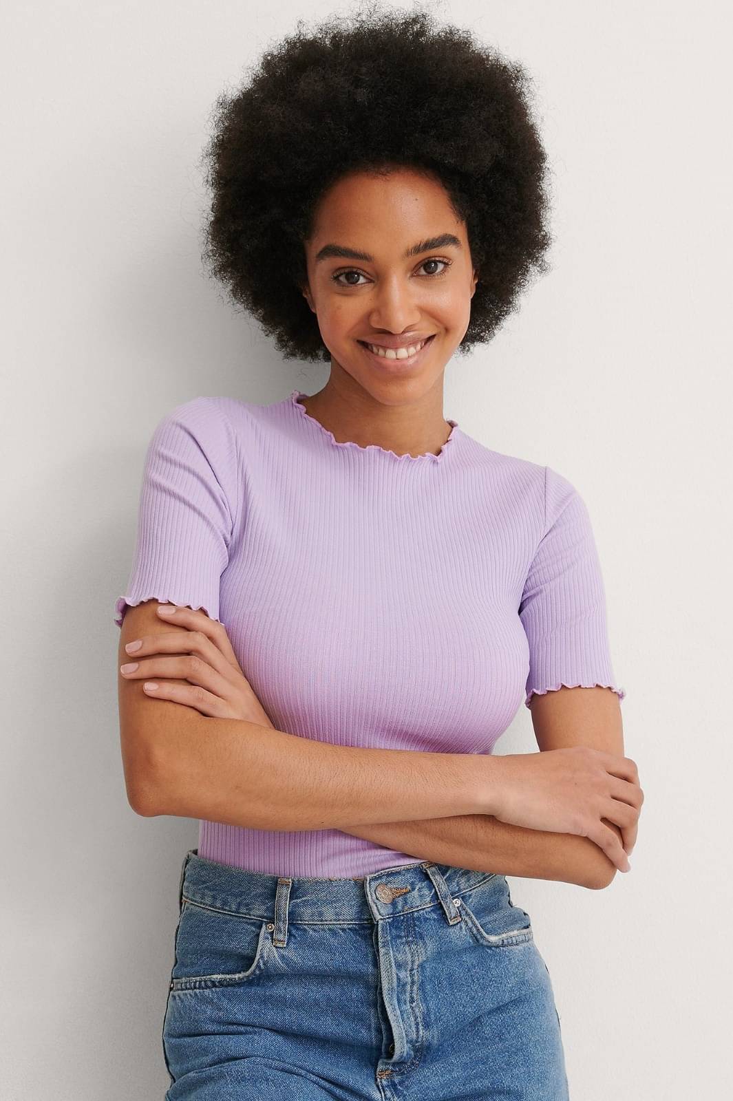 Redamancii Women's Cotton Blend Regular Top ( Purple ) Redamancii Women's Cotton Blend Regular Top ( Purple )