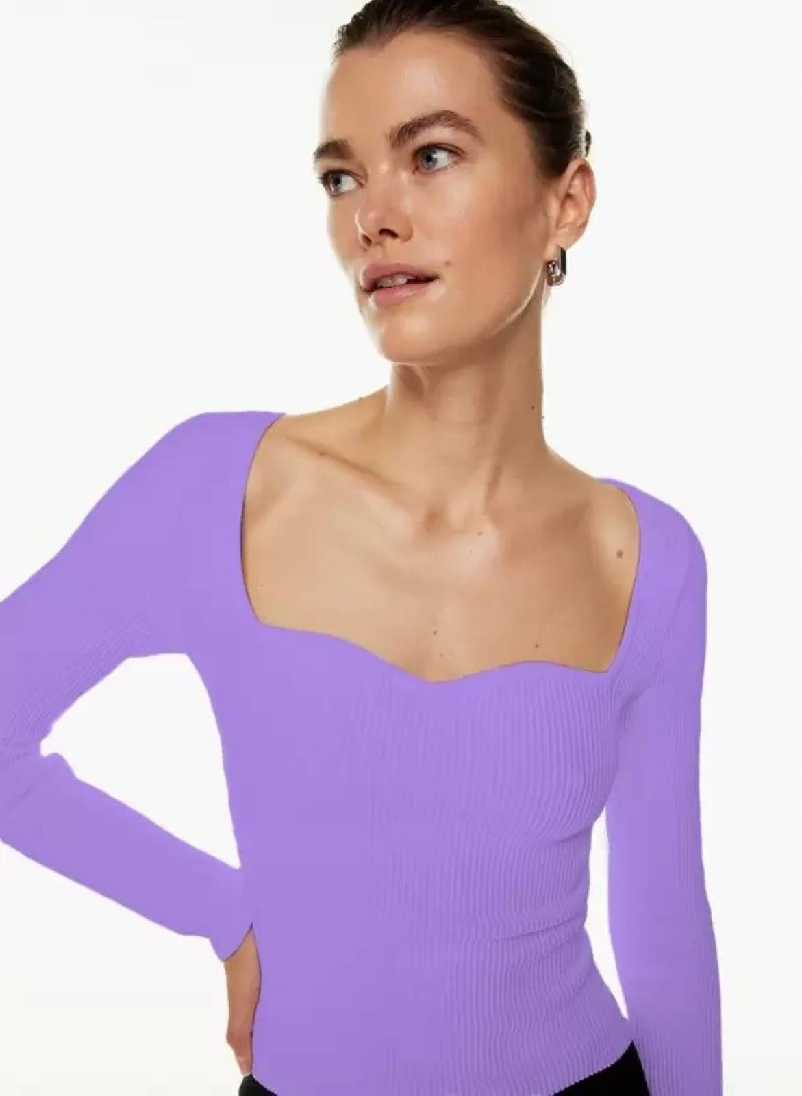    			Redamancii Women's Cotton Blend Regular Top ( Purple )