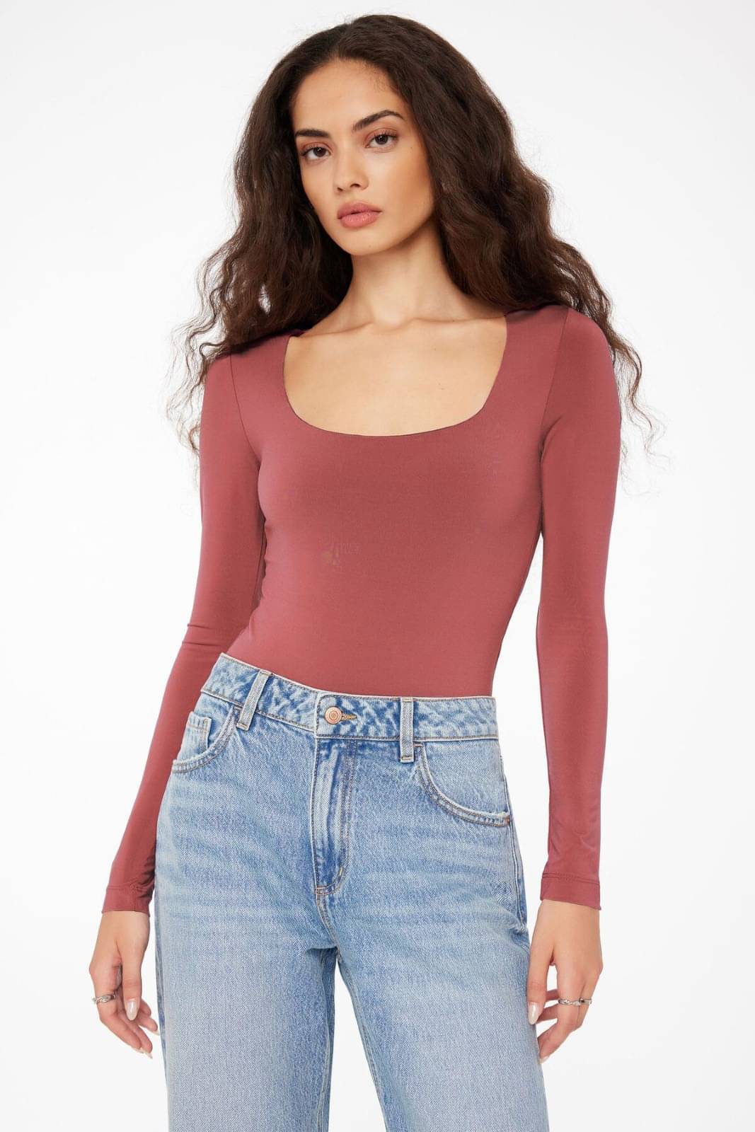     			Redamancii Women's Cotton Blend Regular Top ( Pink )