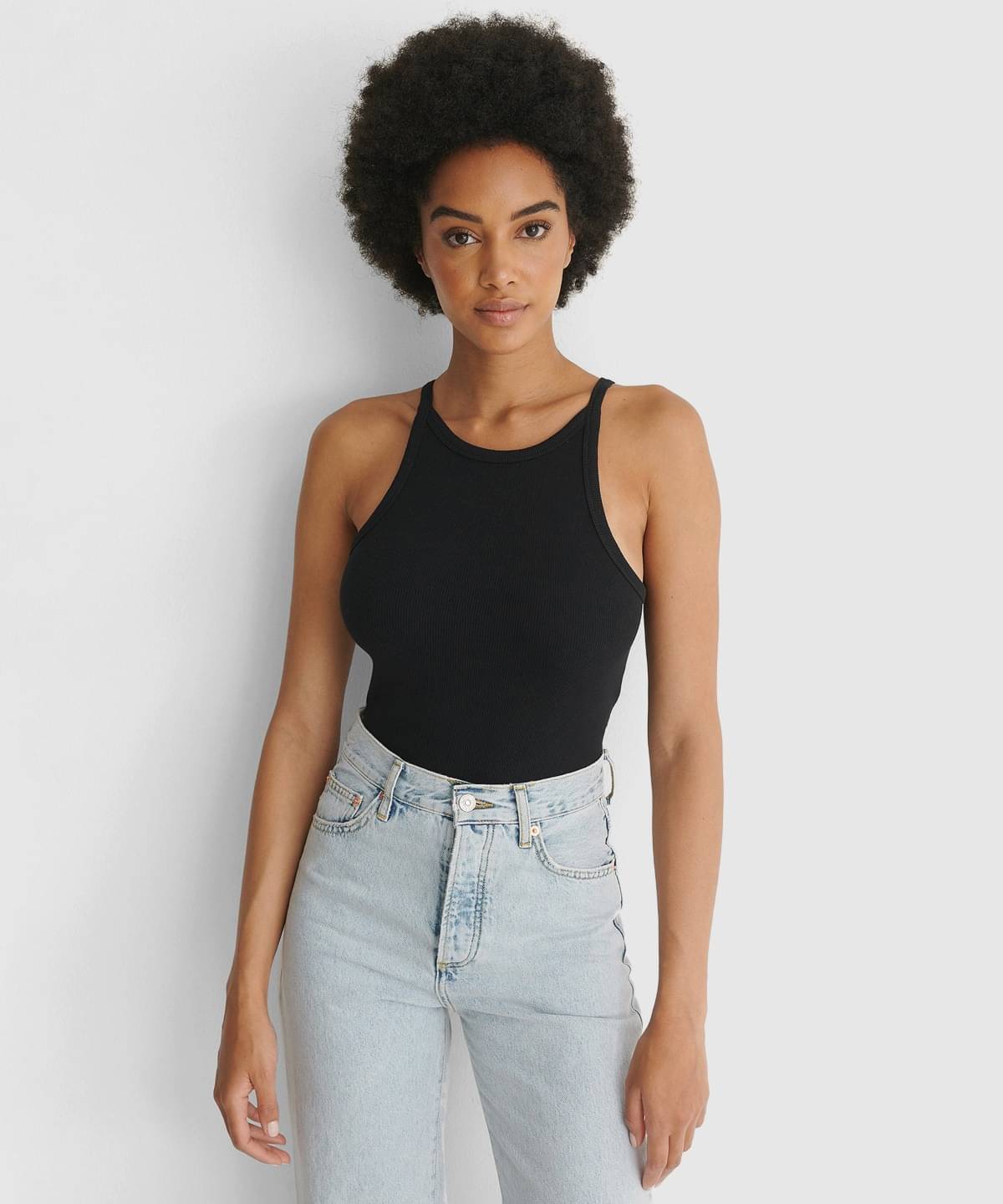     			Redamancii Women's Cotton Blend Tank Top ( Black )