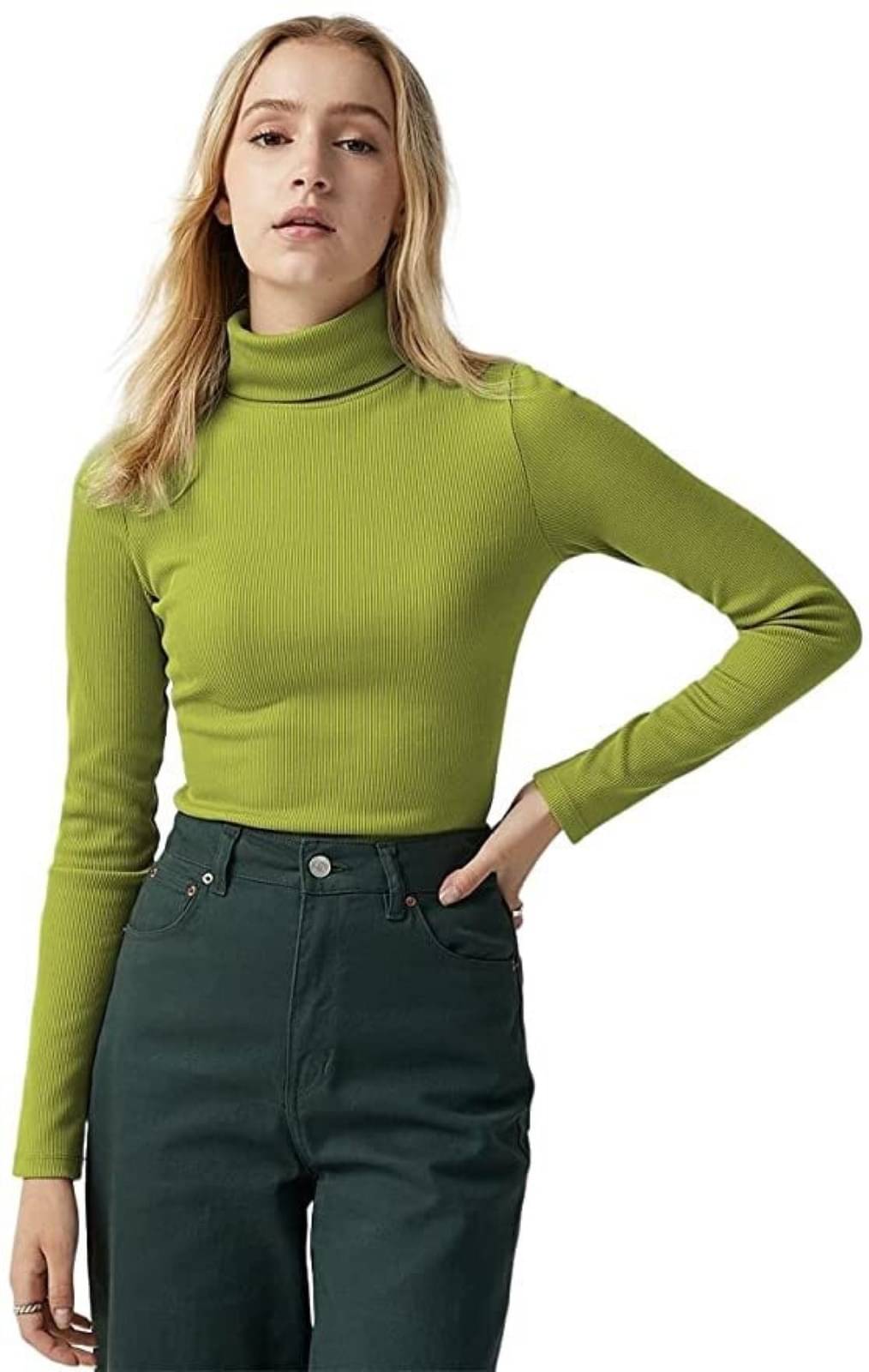 Redamancii Women's Cotton Blend Regular Top ( Green ) Redamancii Women's Cotton Blend Regular Top ( Green )