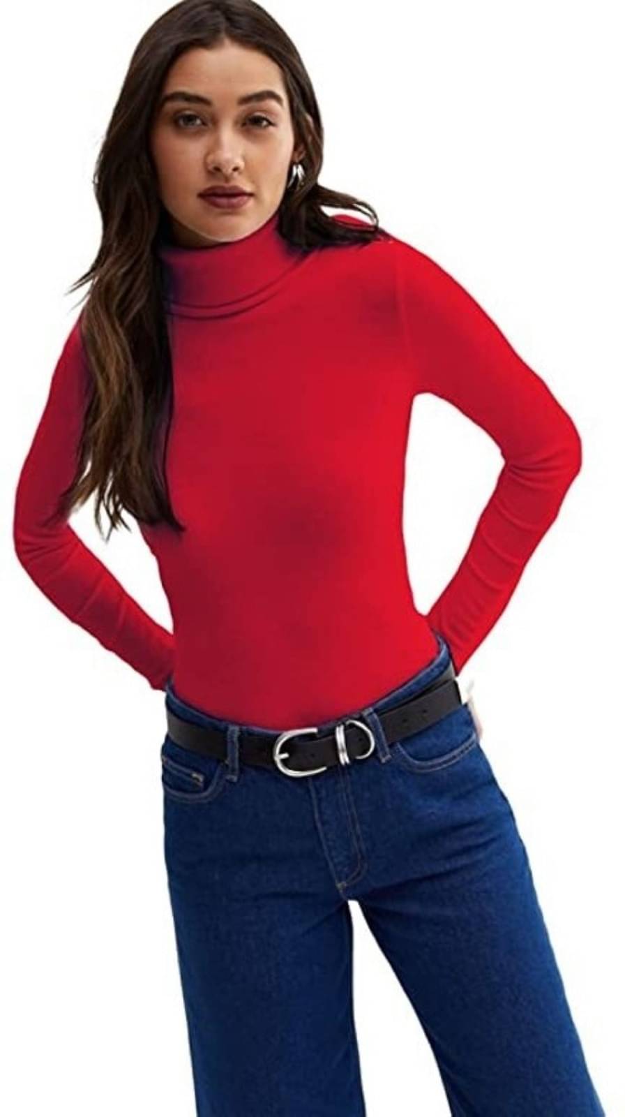 Redamancii Women's Cotton Blend Regular Top ( Red )     			Redamancii Women's Cotton Blend Regular Top ( Red )